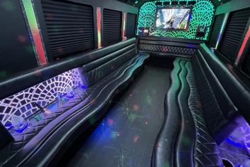 Brookhaven Limo Bus Interior
