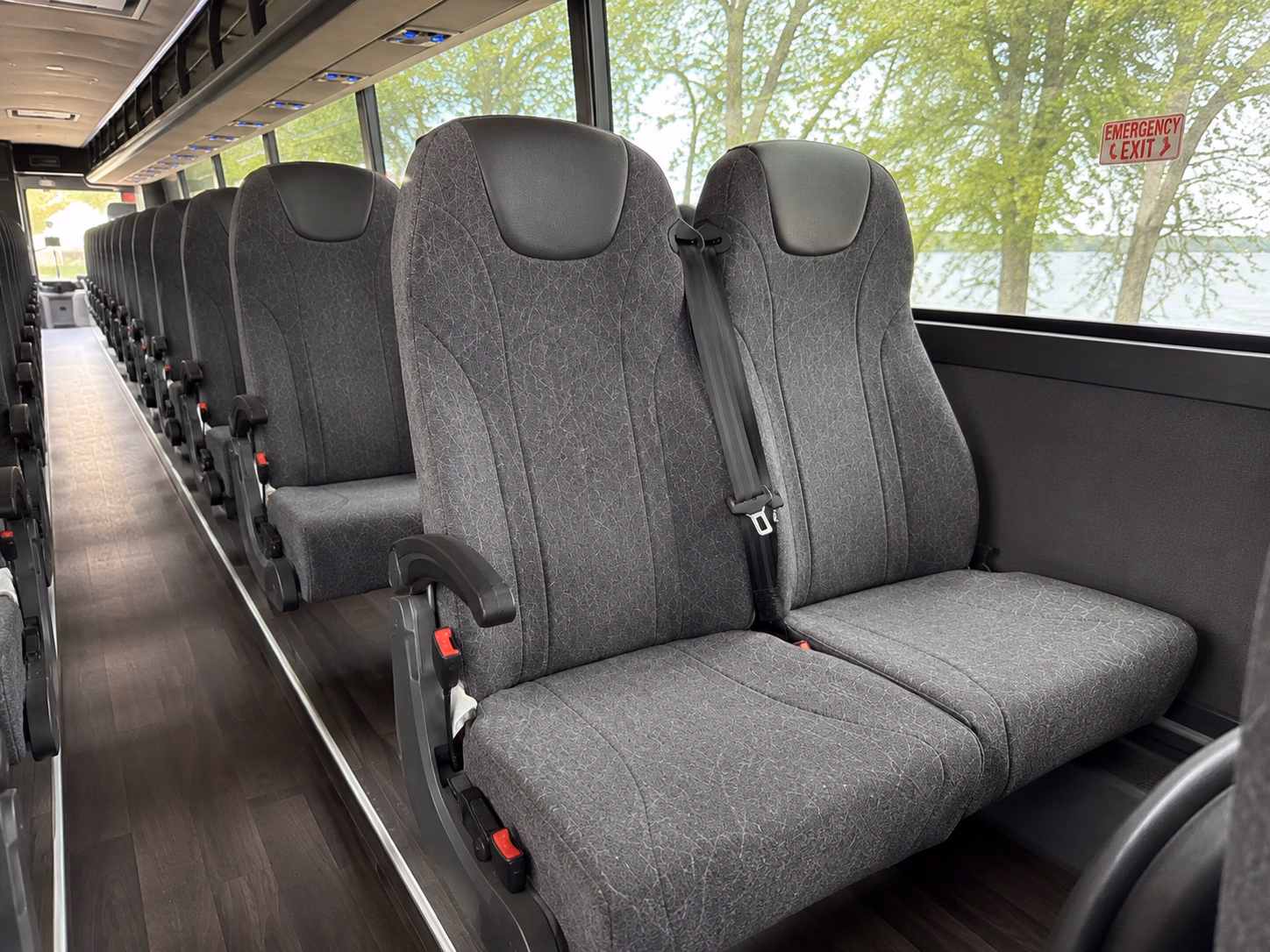 brookhaven charter bus rental interior